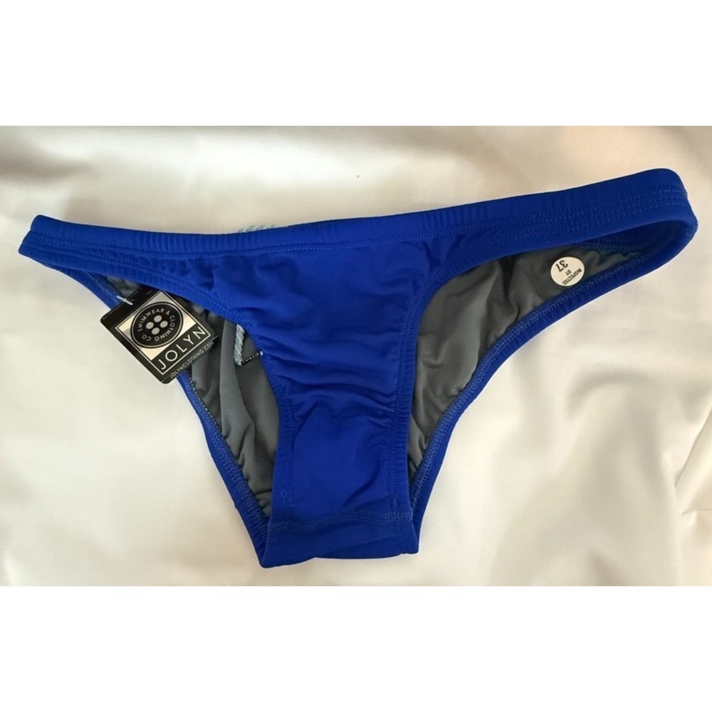 Jolyn Bikini Swim Bottom Europe Style Royal‎ Blue Large New With Tags